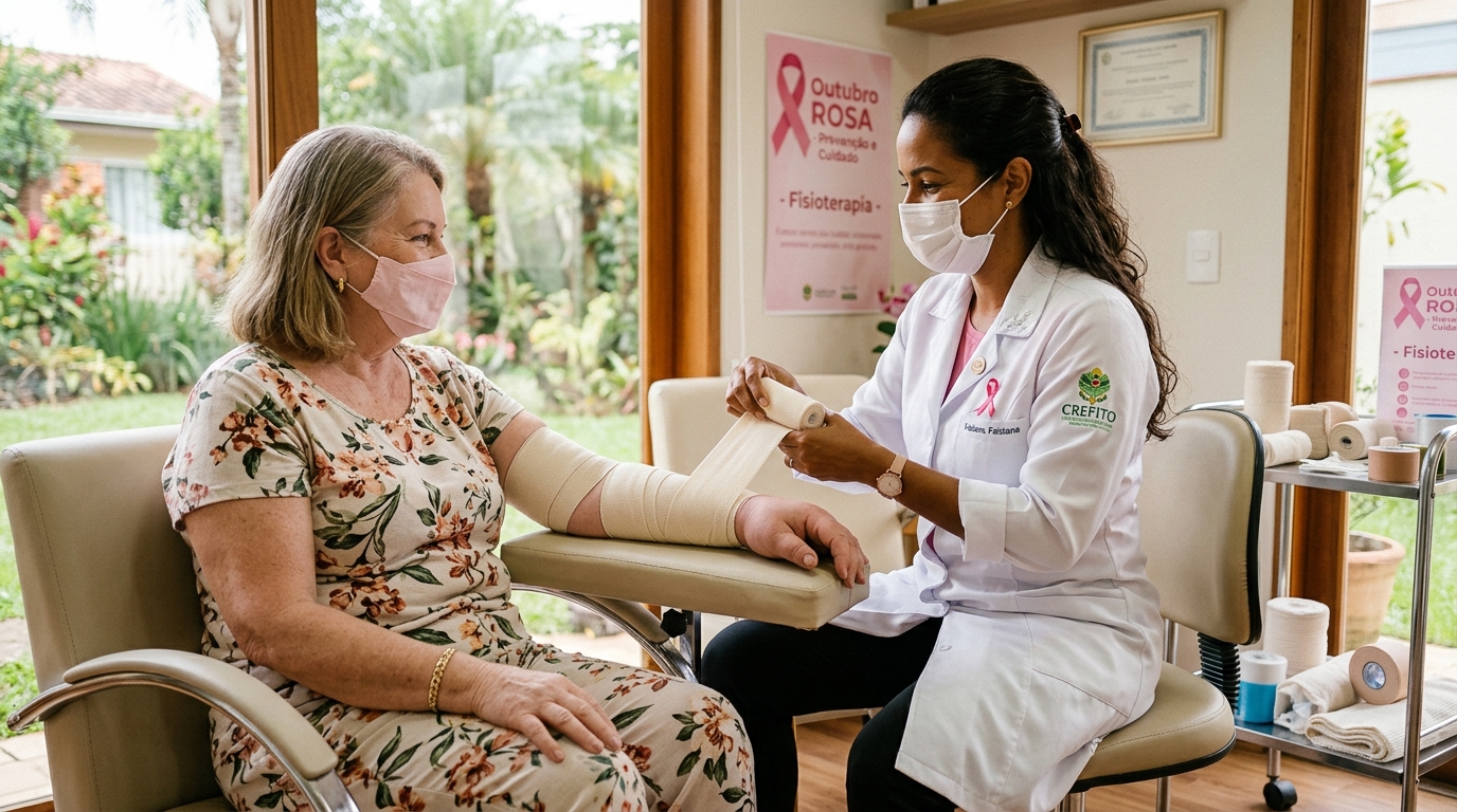 Fisioterapia especializada no tratamento e prevenção de linfedema após câncer de mama em Ipatinga com Dra. Aline Gomes